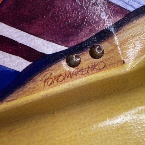 Metal Lap Tray Vintage Pottery Southwestern Native Retro Y2k Granny Core - Picture 2 of 11